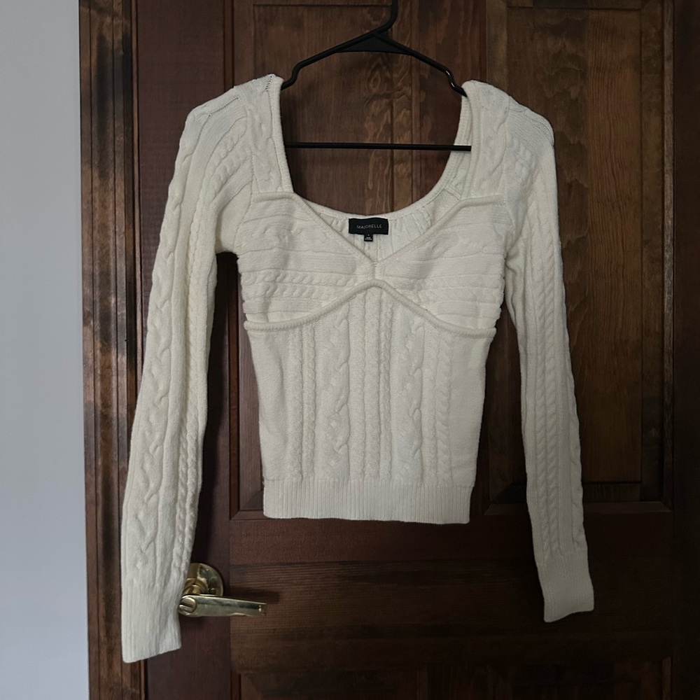 Majorelle cable knit aweater
